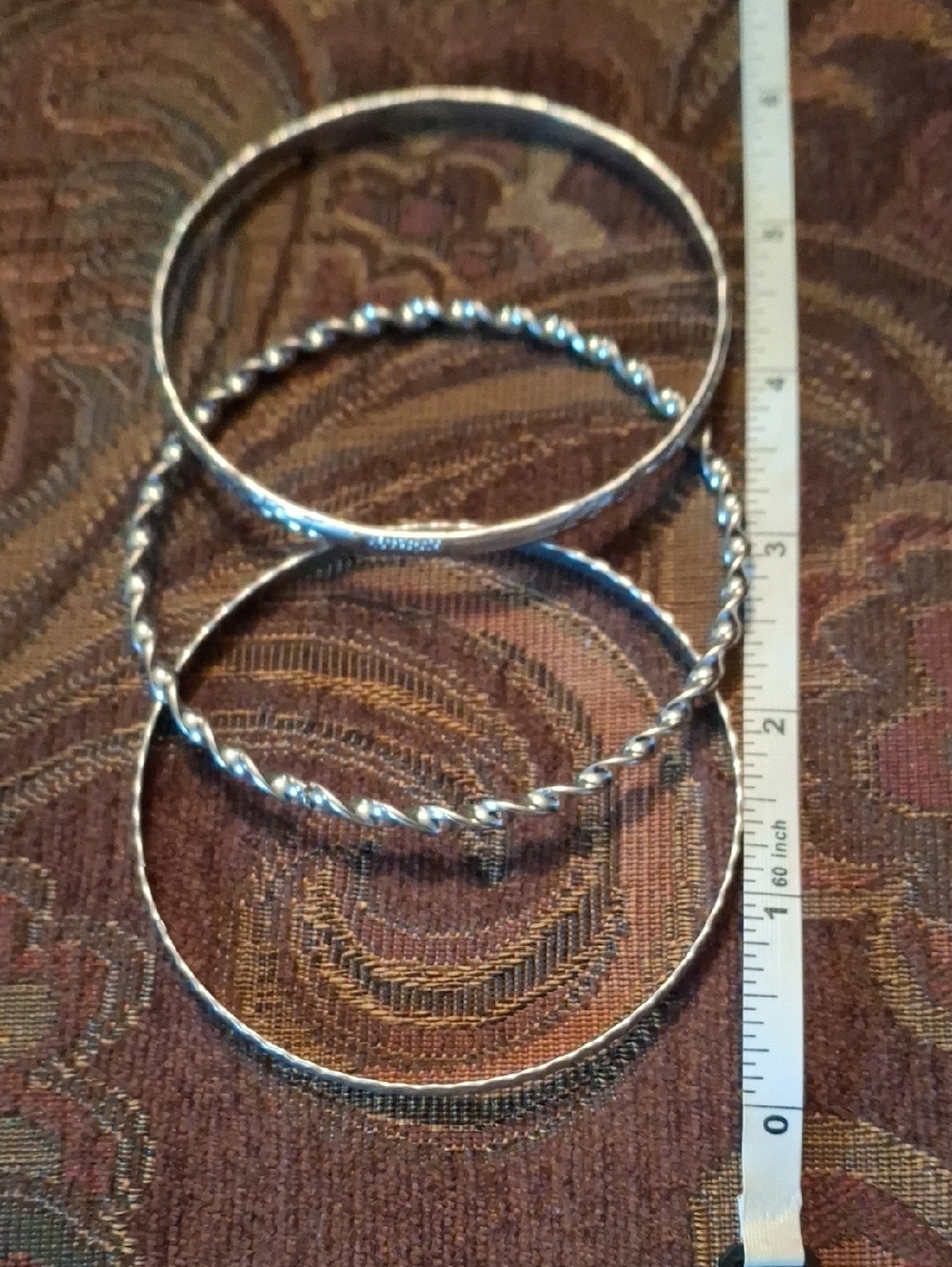 Women's Silver-Tone Bangle Bracelet Set - Classic 3-Pack
